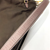 PRADA Shoulder Bag BR4081 Nylon/leather khaki khaki Women Used