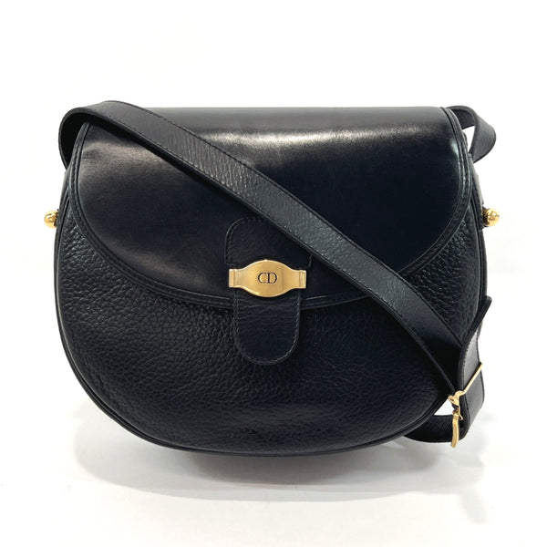 Christian Dior Shoulder Bag vintage leather Black Women Used