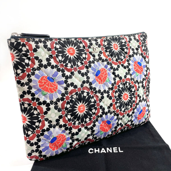 CHANEL Clutch bag COCO Mark Nylon multicolor Women Used