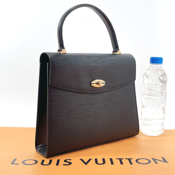 LOUIS VUITTON Handbag M52372 Malselv Epi Leather Black Black Women Used