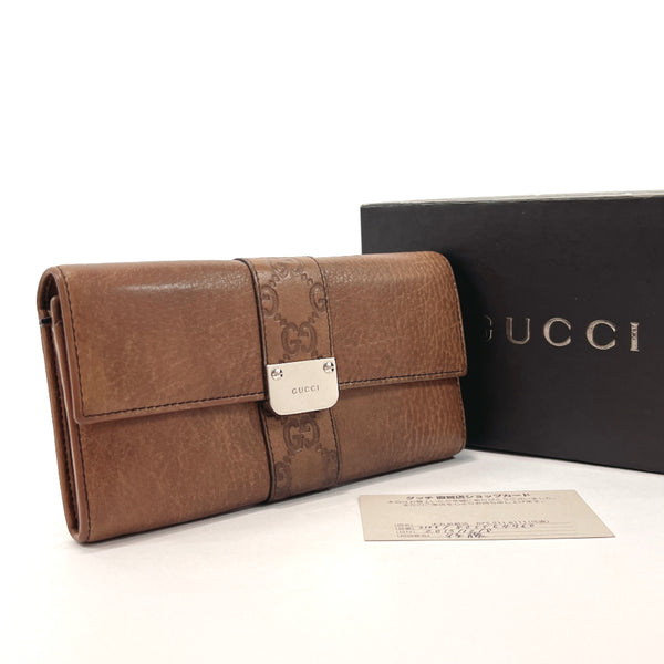 GUCCI purse 233028 leather/Sima leather Brown Women Used