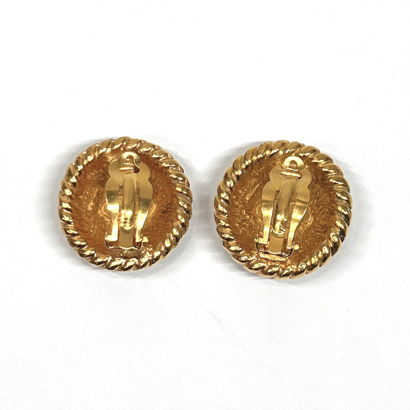 CHANEL Earring COCO Mark Gold Plated gold Women Used