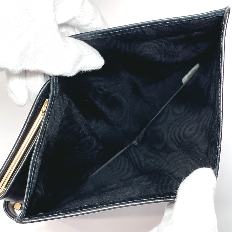 CHANEL wallet Matt caviar skin Black Women Used