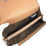 FENDI purse 8M0308 Celeria Peekaboo leather Camel Camel Women Used