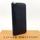 LOUIS VUITTON purse M61828 Zippy Wallet Vertical Epi Leather Navy Navy mens Used