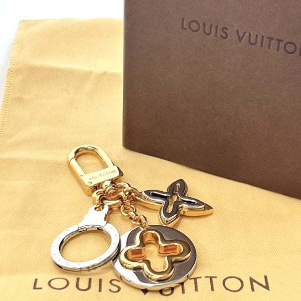 LOUIS VUITTON charm M66133 Bag charm Porto Clé Ansolence Metallic Gold Plated gold gold Women Used
