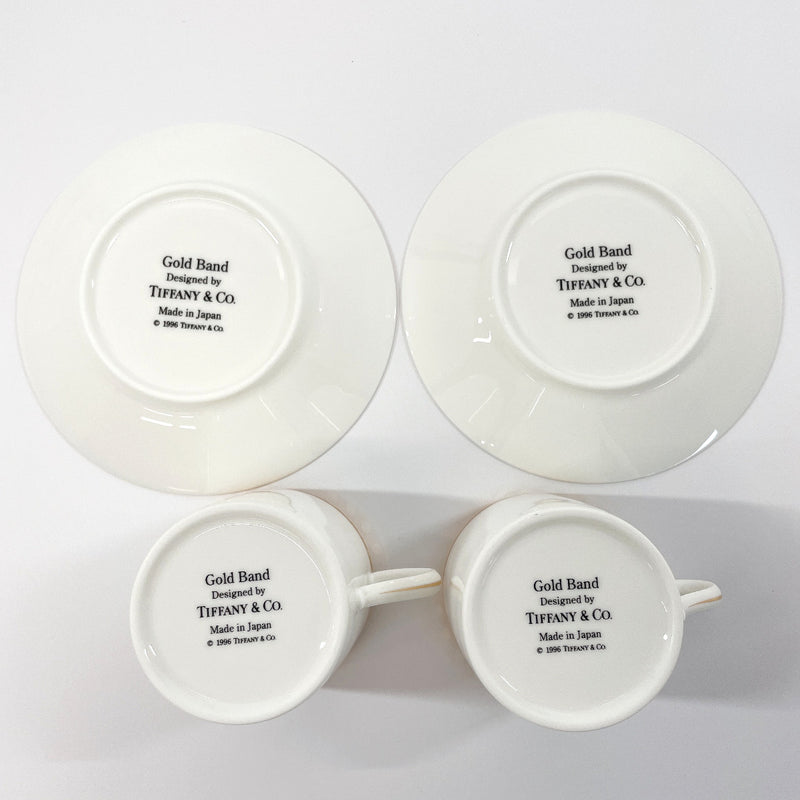 TIFFANY&Co. Tableware Gold Band Pottery white unisex Used