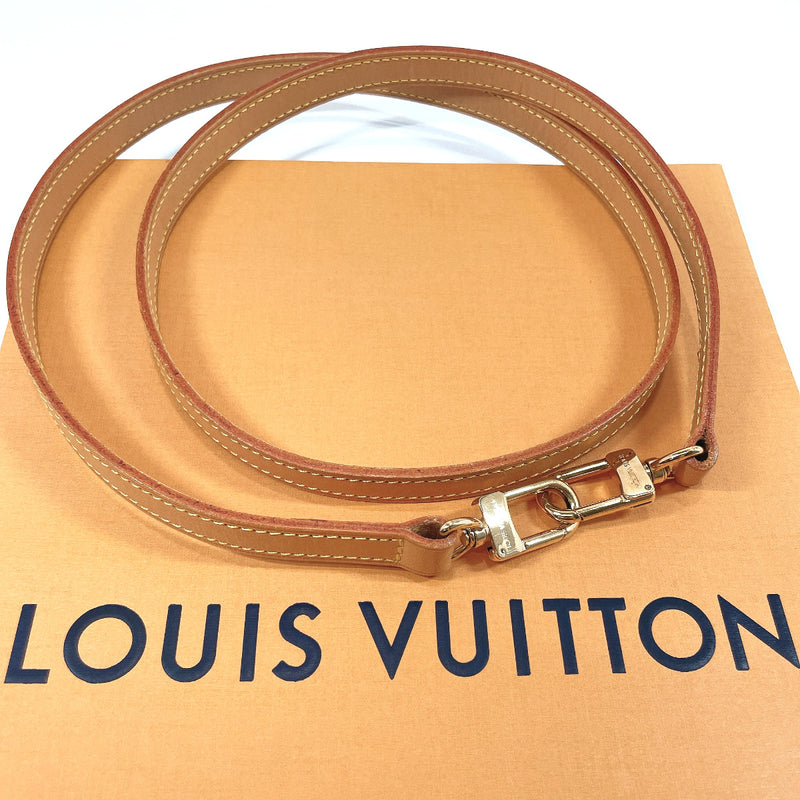 LOUIS VUITTON Shoulder strap Leather beige unisex Used