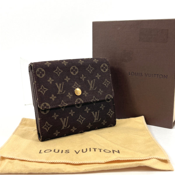 LOUIS VUITTON wallet M95233 Portefeiulle Elise Monogram mini run Brown Brown Women Used