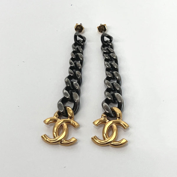 CHANEL earring AB5833 COCO Mark metal gold B21P Women Used
