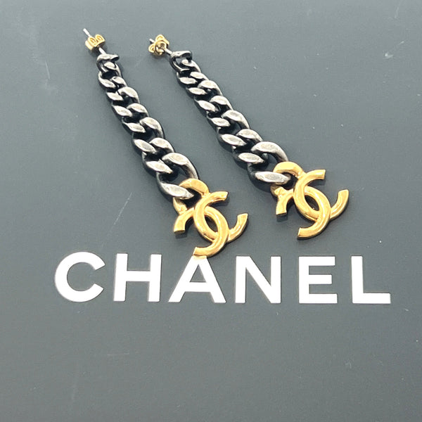 CHANEL earring AB5833 COCO Mark metal gold B21P Women Used