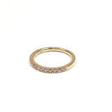4℃ Ring Half eternity K18 Gold/diamond #3(JP Size) gold Women Used