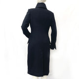GUCCI Stainless collar coat 146262 Long coat wool/Ka Stains Black Women Used