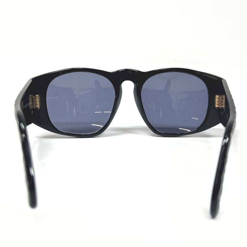 CHANEL sunglasses 01450 Matelasse COCO Mark Synthetic resin Black Women Used