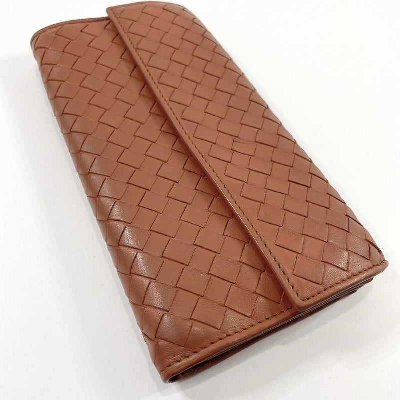 BOTTEGAVENETA purse Intrecciato leather Brown mens Used