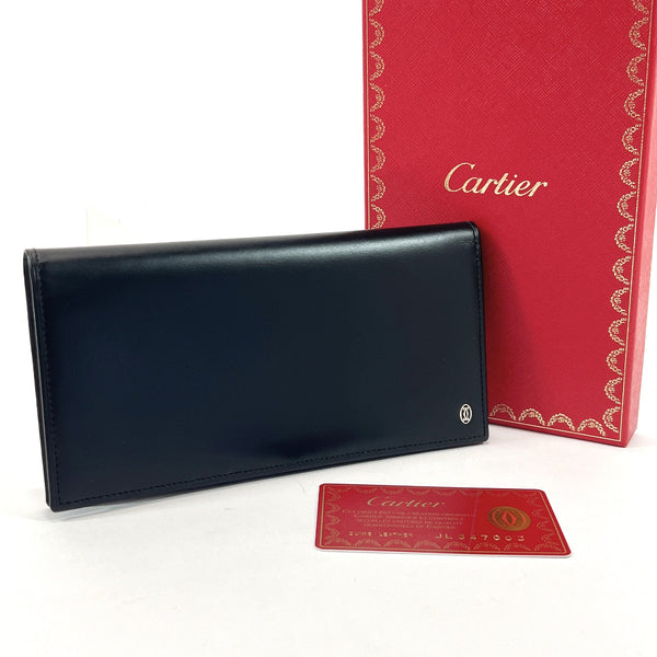CARTIER Bill Compartment Pasha leather Black mens Used