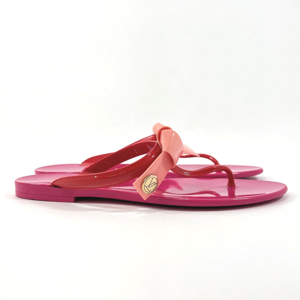 LOUIS VUITTON Sandals flat tong sea star rubber pink Women Used
