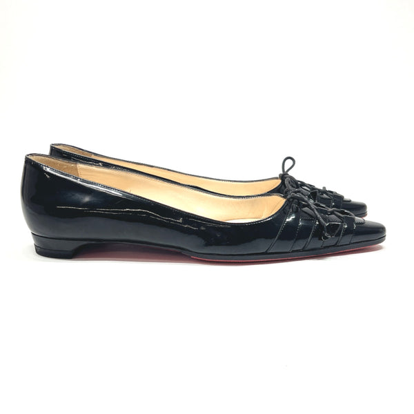 Christian Louboutin pumps Flat shoes Patent leather/ Black Black Women Used