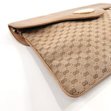 GUCCI Clutch bag Old Gucci Micro GG/leather Brown Women Used