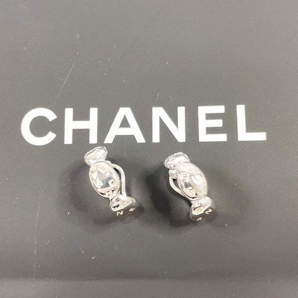 CHANEL Earring logo Silver925 Silver Women Used