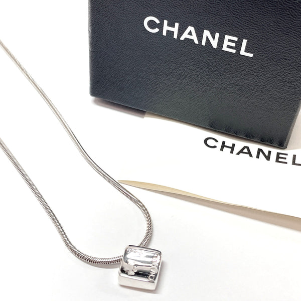 CHANEL Necklace Clover Silver925 Silver Women Used