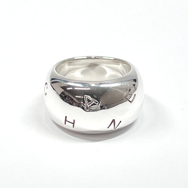 CHANEL Ring logo Silver925 #11(JP Size) Silver Women Used