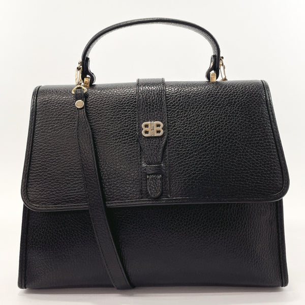 BALENCIAGA Handbag leather Black Women Used