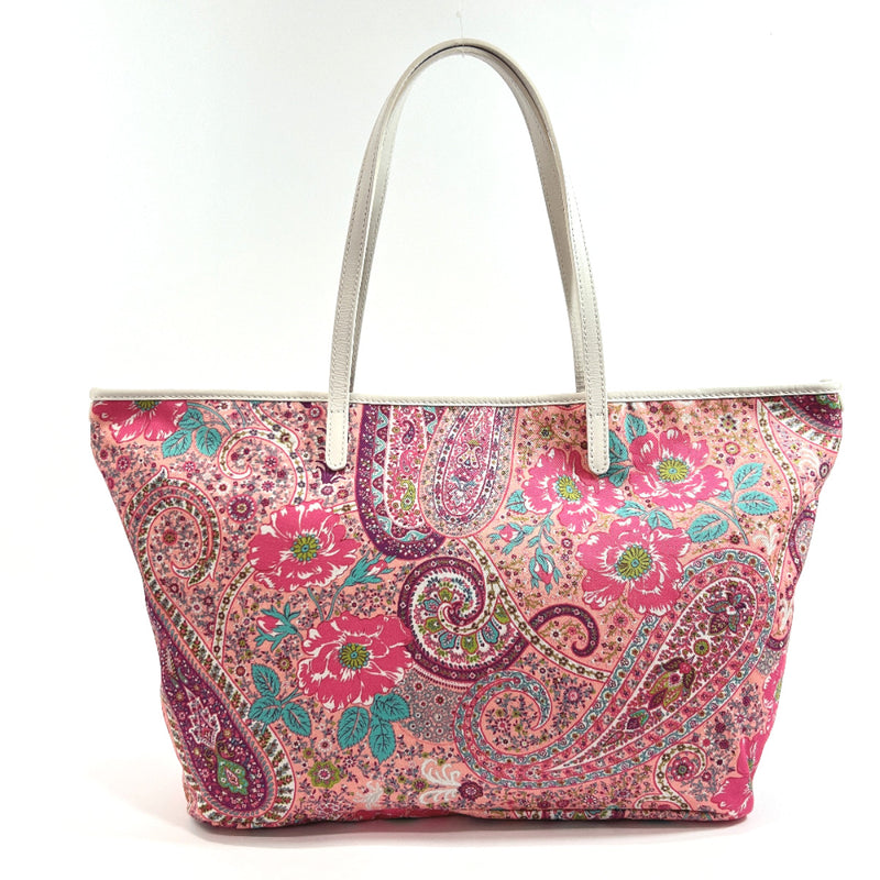 ETRO Tote Bag 1F950 Paisley canvas pink Women Used