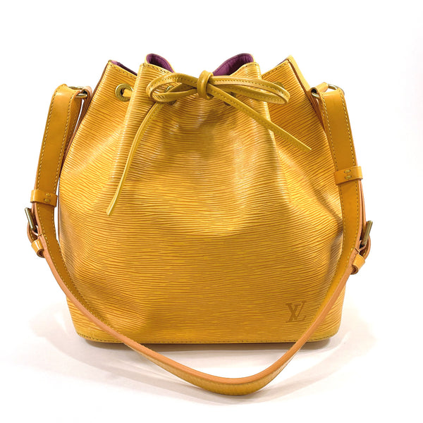 LOUIS VUITTON Shoulder Bag M44109 Petit Noe Epi Leather yellow Women Used