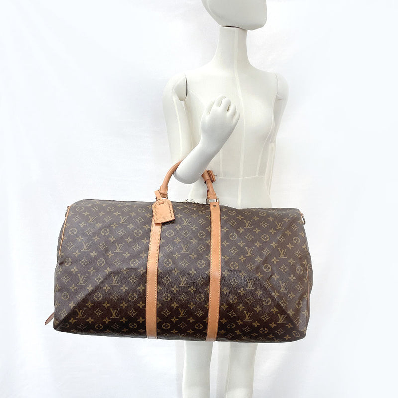 Authenticated Used Louis Vuitton Speedy Bandouliere 40 Shoulder Bag Boston  Handbag With Strap Keepall Monogram Brown M41110 AA1131 
