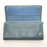 PRADA purse ribbon Patent leather/Safiano leather blue Women Used