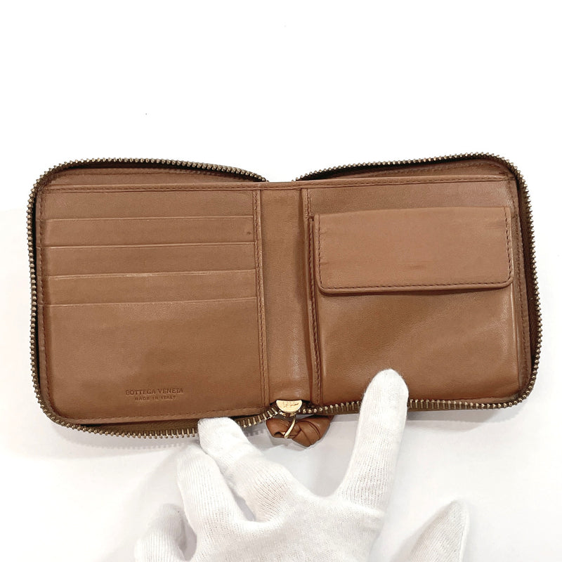 BOTTEGAVENETA wallet 152923 Intrecciato leather Brown mens Used