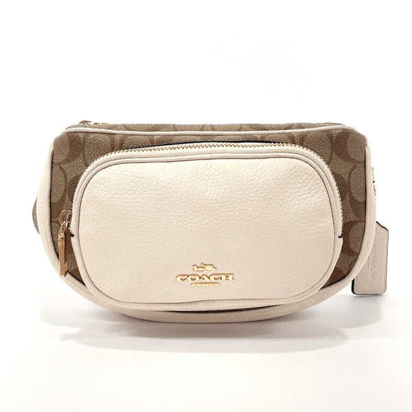 COACH Waist bag 6548 Signature leather/PVC white white Women Used
