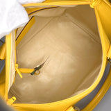 HUNTING WORLD Handbag Mini Boston leather yellow Women Used