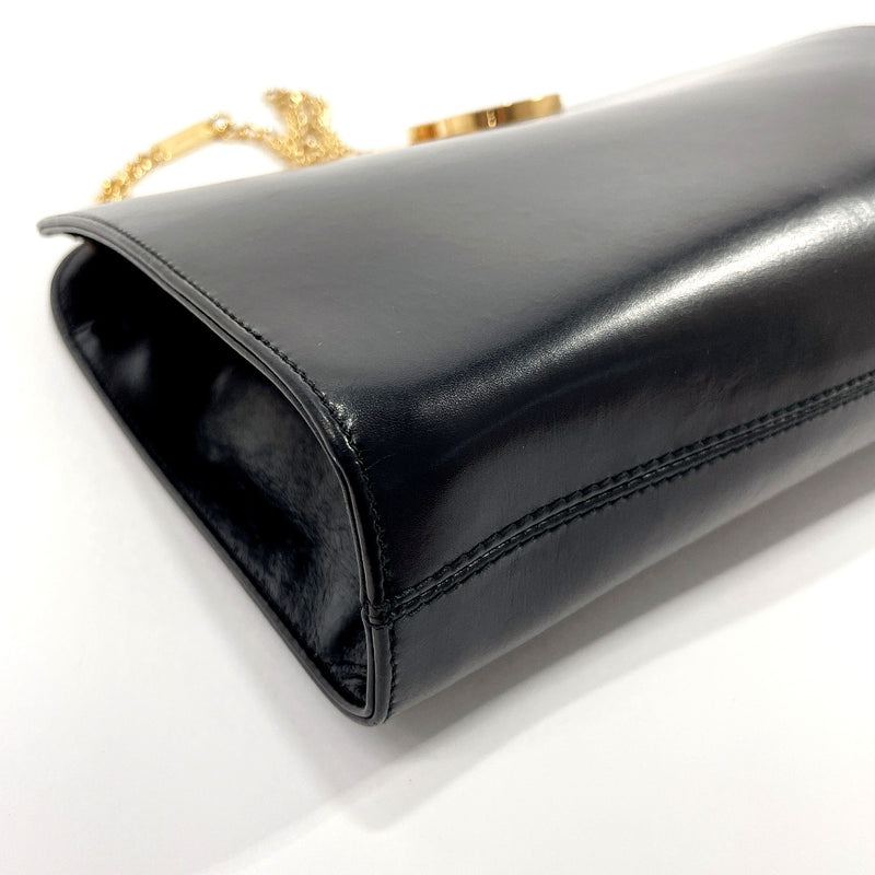 Salvatore Ferragamo Shoulder Bag P21 0587 Gancini ChainShoulder leather  Black Women Used