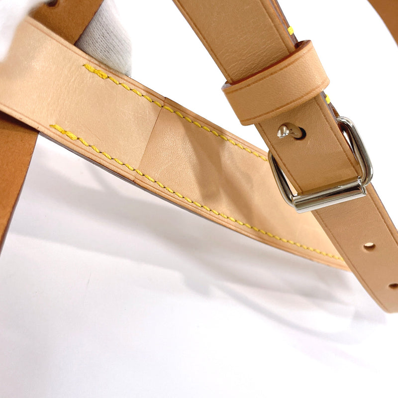 LOUIS VUITTON Shoulder strap Leather beige unisex Used –