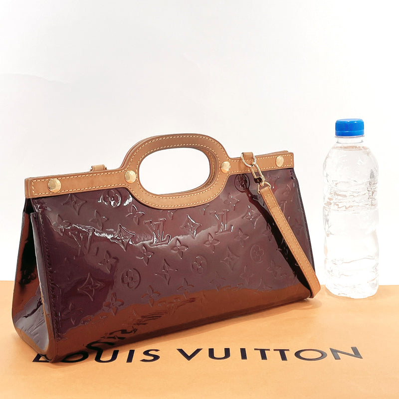 Brown Louis Vuitton Monogram Vernis Roxbury Drive Satchel