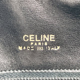 CELINE Shoulder Bag Macadam vintage leather Black Women Used