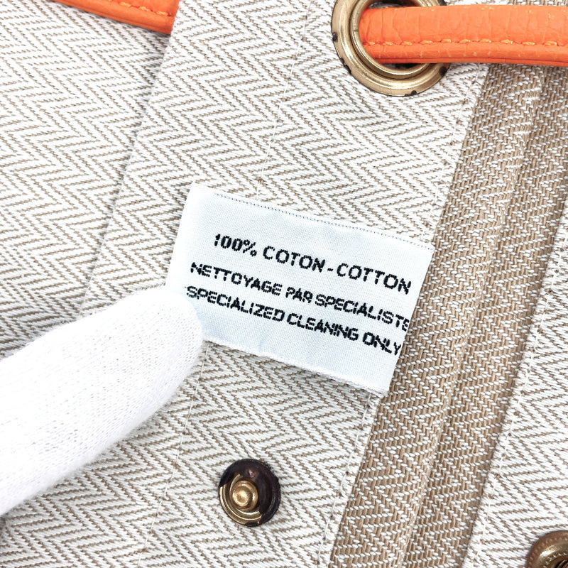 Aline handbag Hermès Beige in Cotton - 32702772