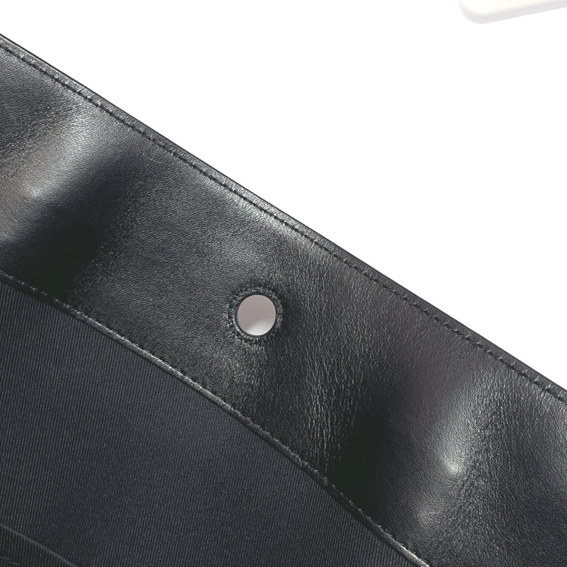 Black Leather-Look Monogram Tote Bag