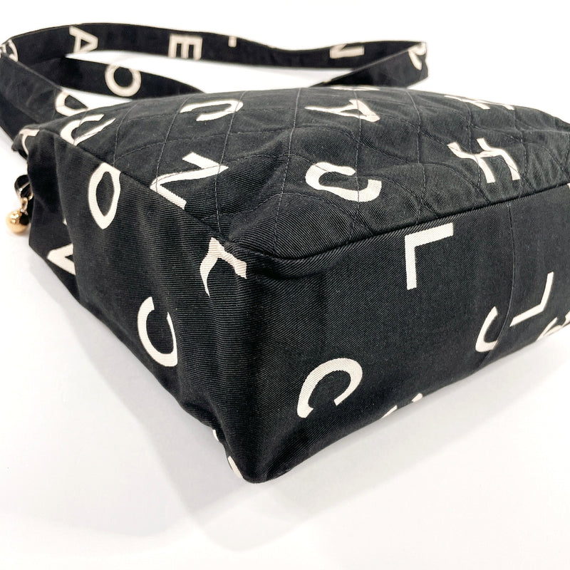 CHANEL PRECISION SHOULDER Bag Pile fabric Black Coco Logos Purse 90197066  $414.29 - PicClick