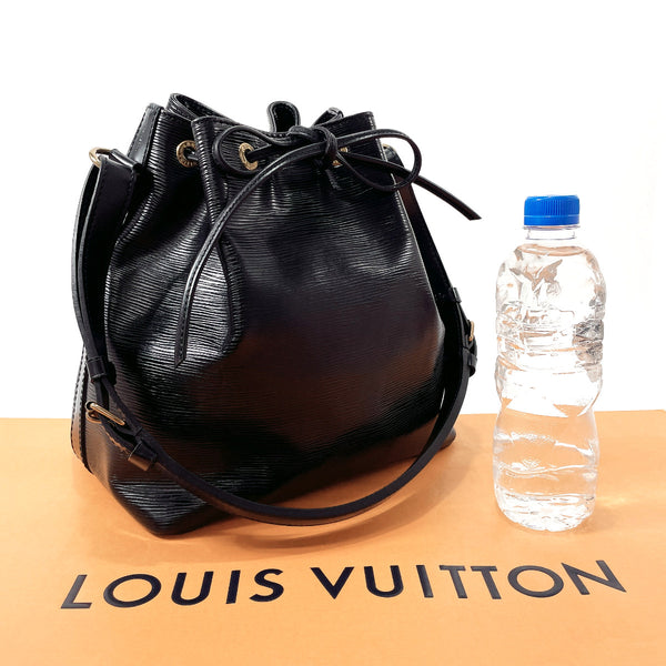 LOUIS VUITTON Shoulder Bag M59012 Petit Noe Epi Leather Black Women Used