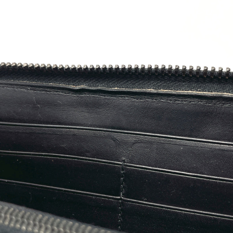 BOTTEGAVENETA purse Intrecciato Zip Around leather Black mens Used