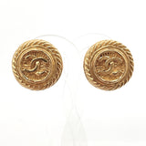 CHANEL Earring COCO Mark Gold Plated gold Women Used