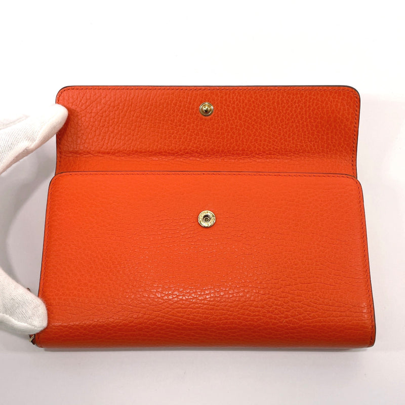 GUCCI purse 449397 Interlocking GG leather Orange Women Used – JP 