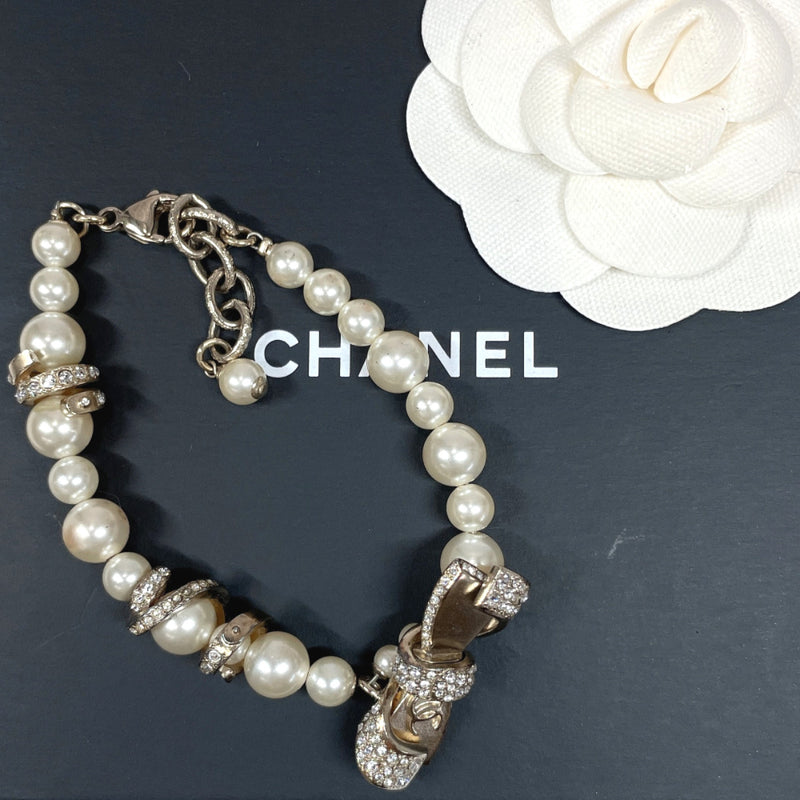 Pre-Owned Chanel Vintage Crown Coco Mark Double Bracelet Fake