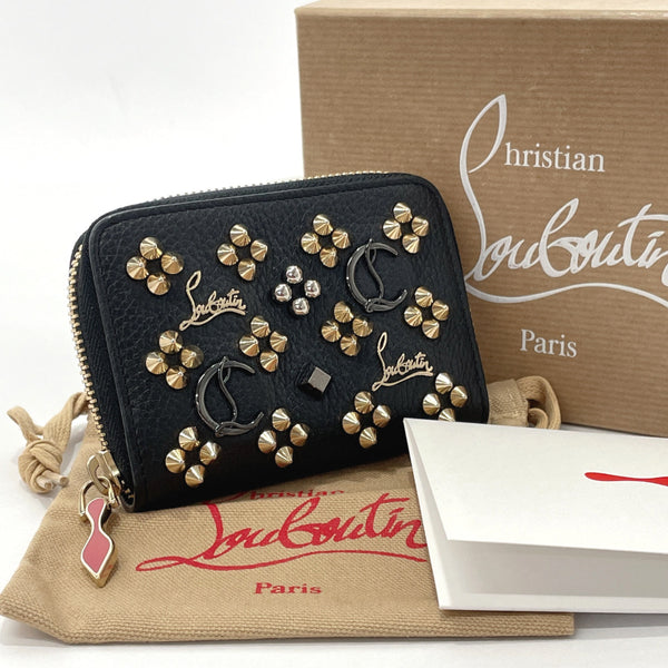 Christian Louboutin coin purse 3175223 0001 M442 Panettone leather Black Women Used