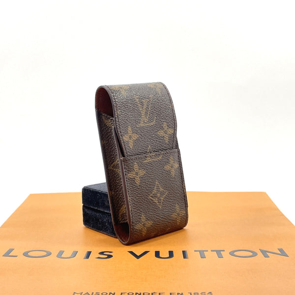 LOUIS VUITTON Other accessories M63024 Etui cigarette case Monogram canvas Brown unisex Used