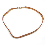 LOUIS VUITTON Shoulder strap Leather Brown unisex Used