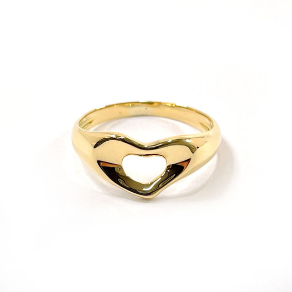 TIFFANY&Co. Ring Open heart Elsa Peretti K18 Gold #11(JP Size) gold Women Used